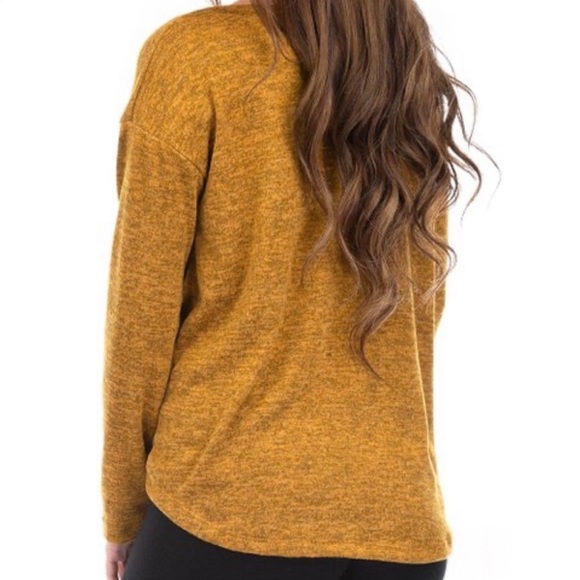 •NWT•XL-2X•MIA SUPER SOFT MARLED TWIST-FRONT SWEATER•NEW - Picture 4 of 10